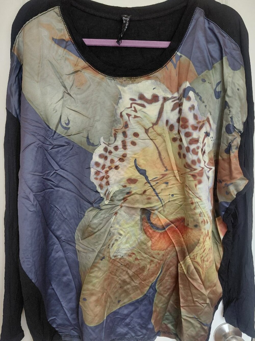 Oil On Water Graphic Blouse